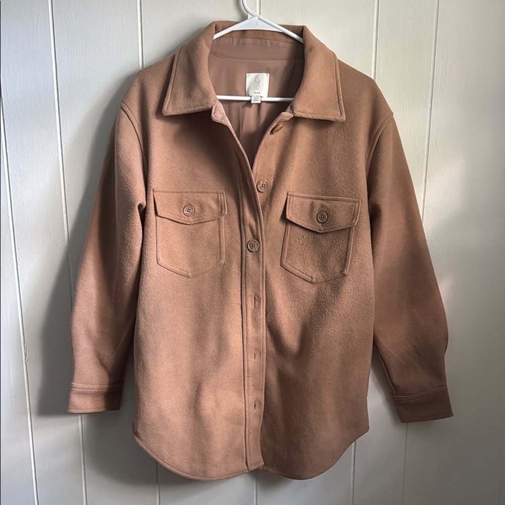 Joie Camel Oversized Shirt Shacket Jacket Sz M/M